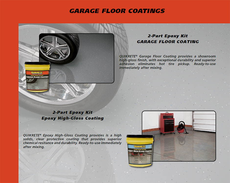 Concrete Coatings QUIKRETE Cement and Concrete Products