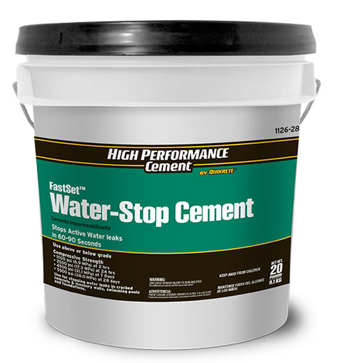 High Performance Cement - FastSet Water-Stop Cement