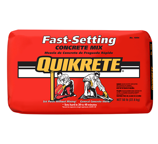 Fast-Setting Concrete Mix | QUIKRETE: Cement and Concrete Products