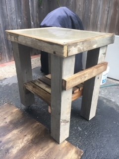 Concrete Butcher Block Grill Table - One Bag Wonder Contest Entries