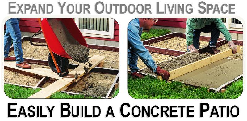 Easily Build a Concrete Patio